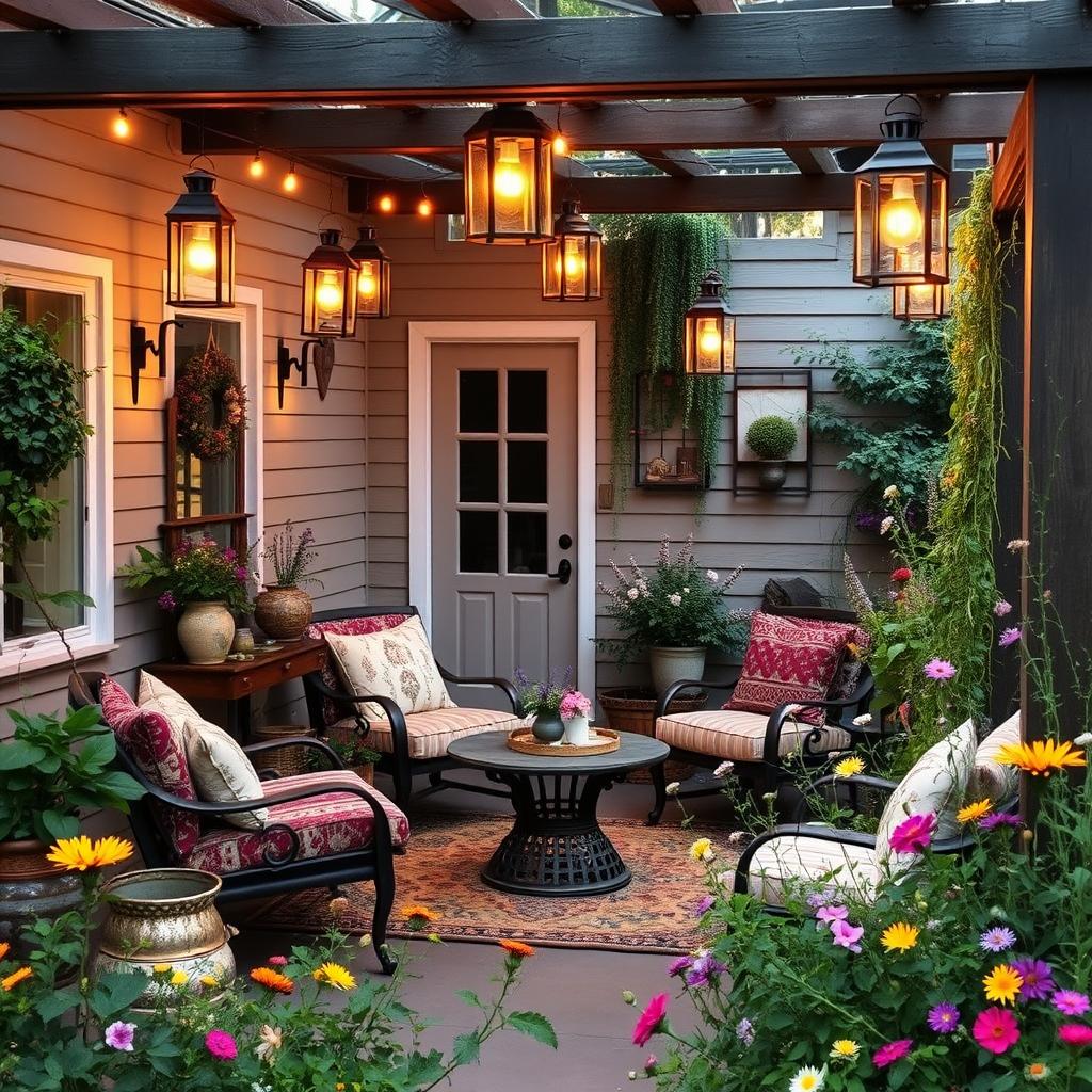 cozy boho exterior