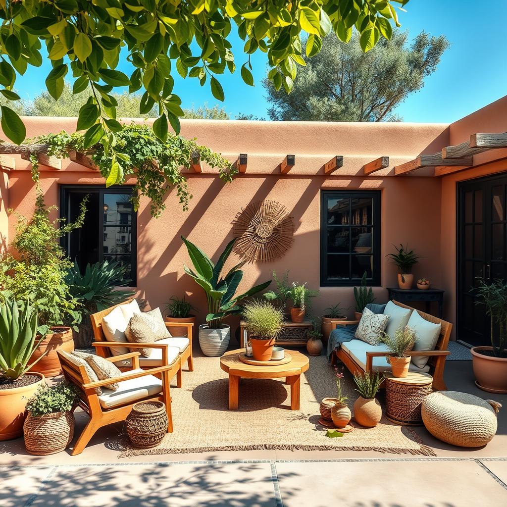 earthy boho exterior