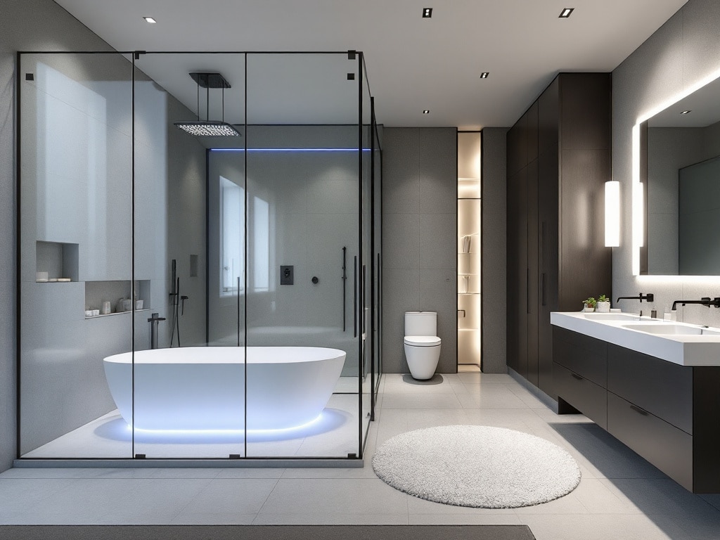 efficient bathroom layout