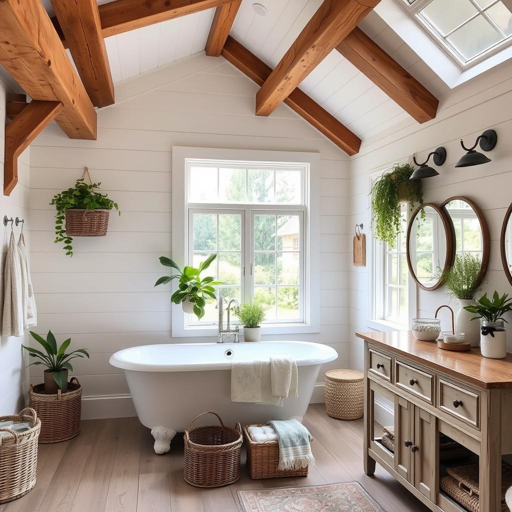 farmhouse bathroom decor