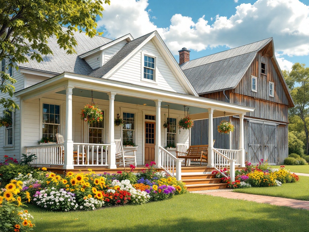 farmhouse exterior porch