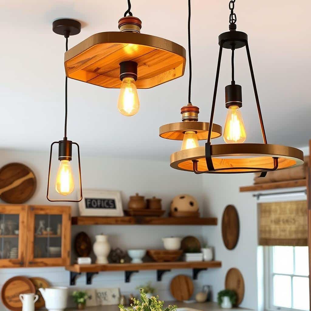 farmhouse modern lighting