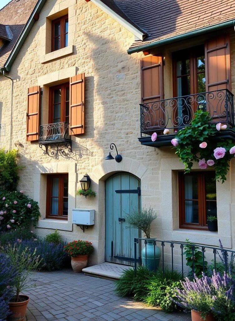 french country exterior features