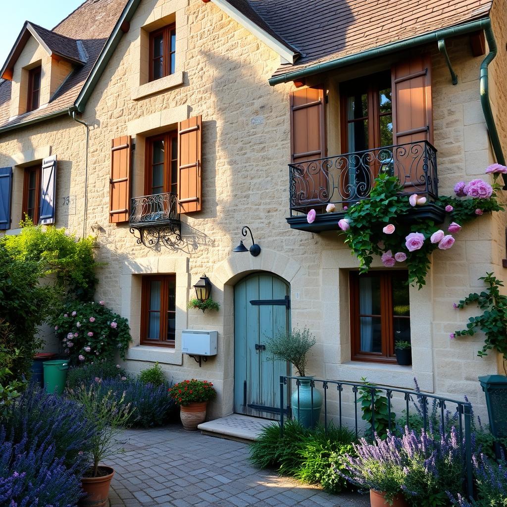 french country exterior features