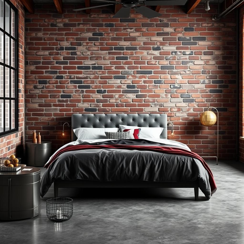 industrial bedroom color palette