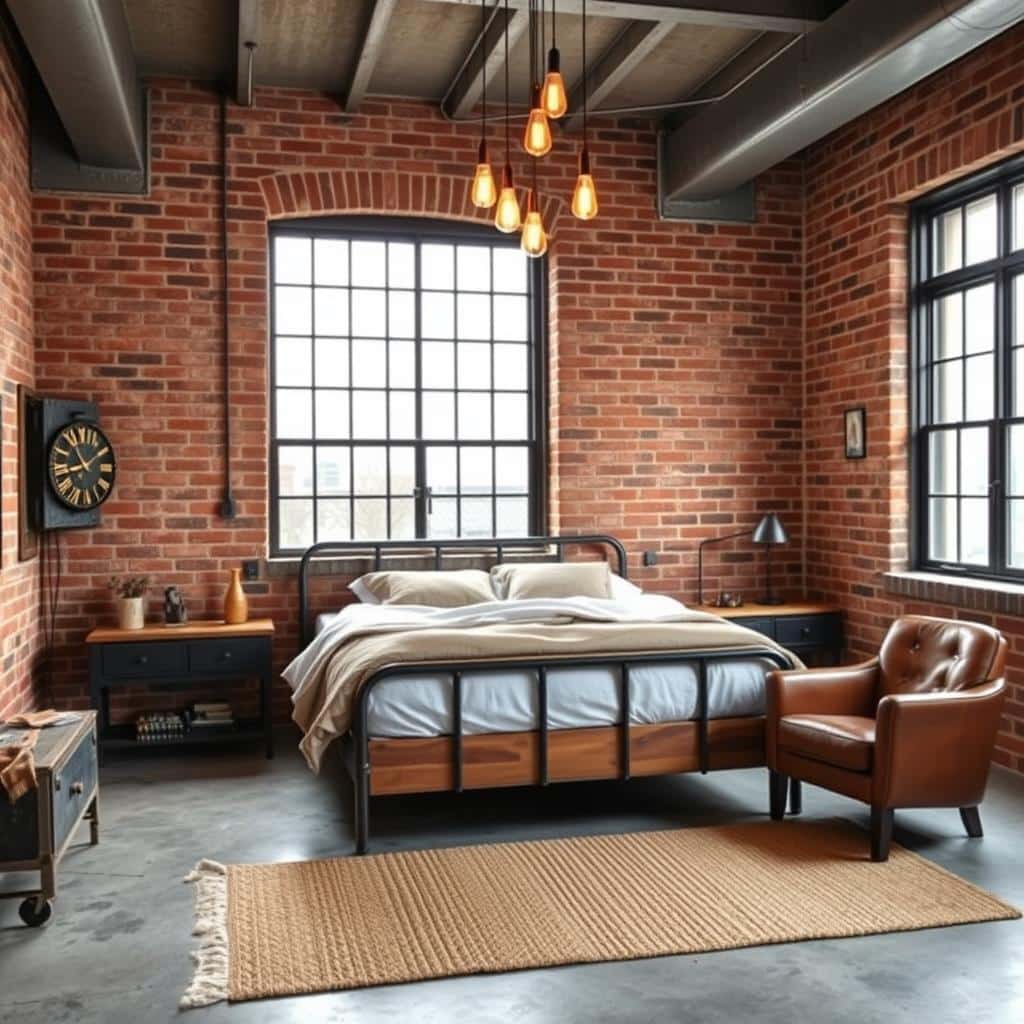 industrial bedroom decor