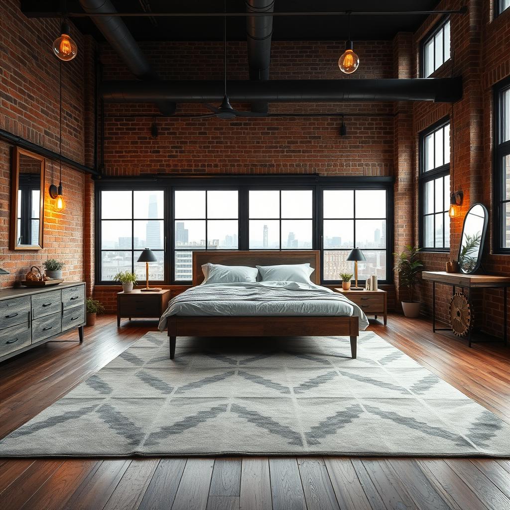 industrial bedroom design