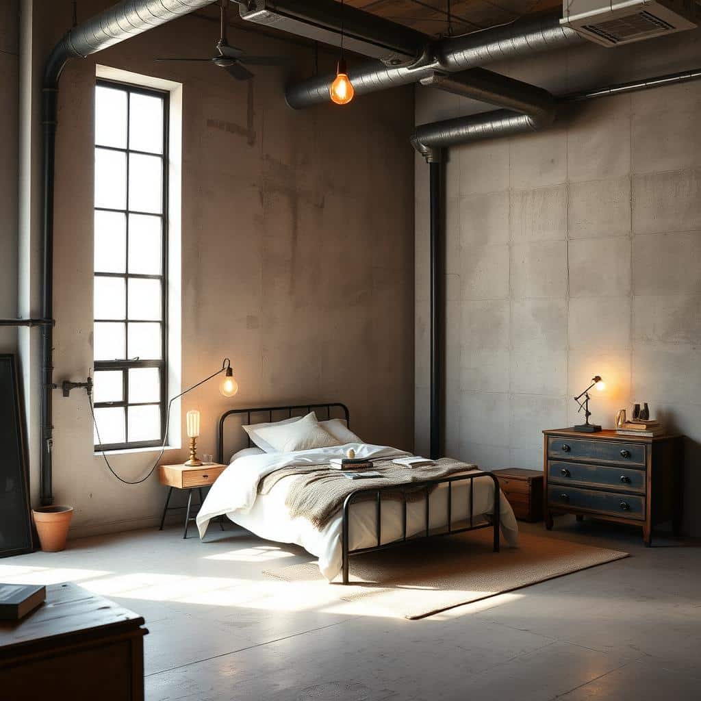 industrial bedroom lighting