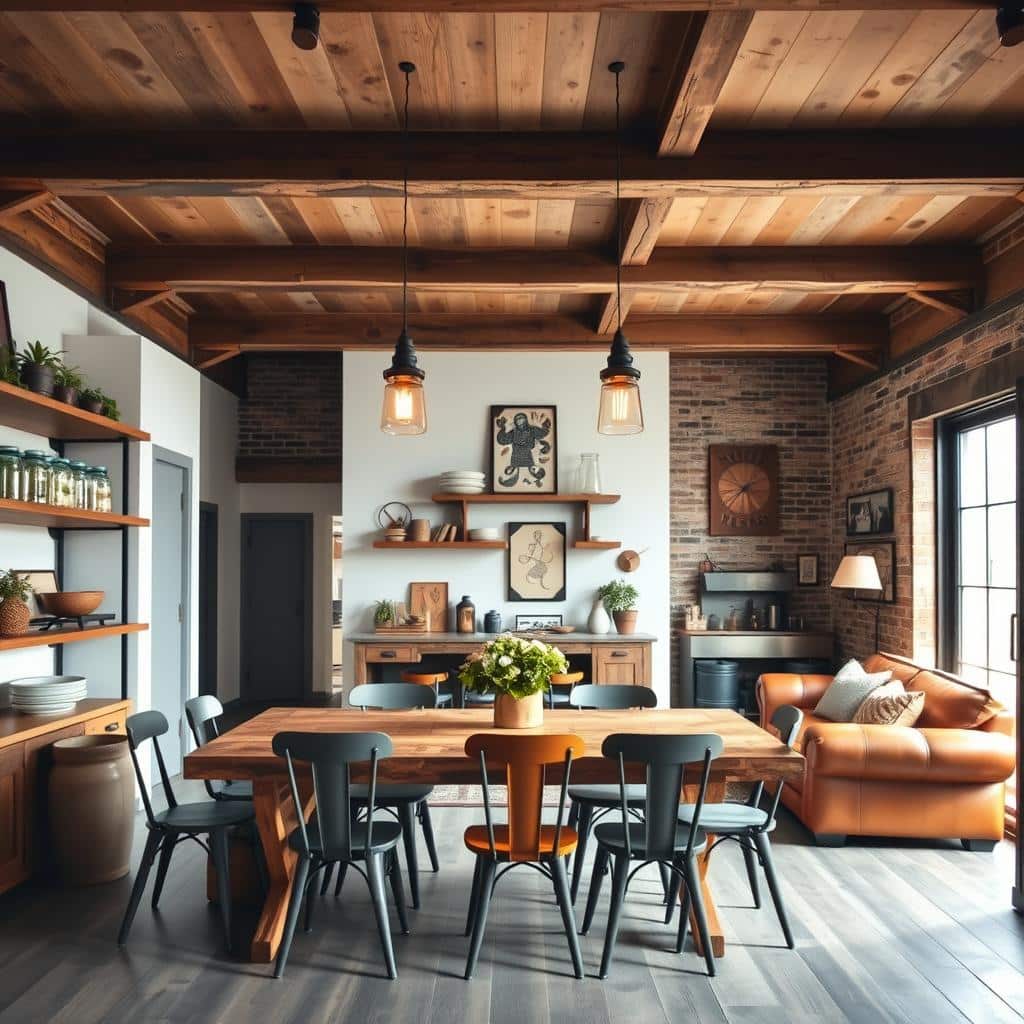 industrial farmhouse decor