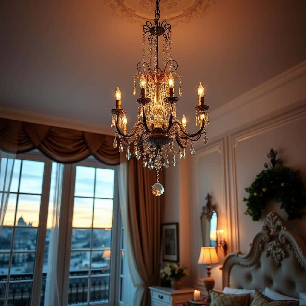 lighting in parisian bedrooms