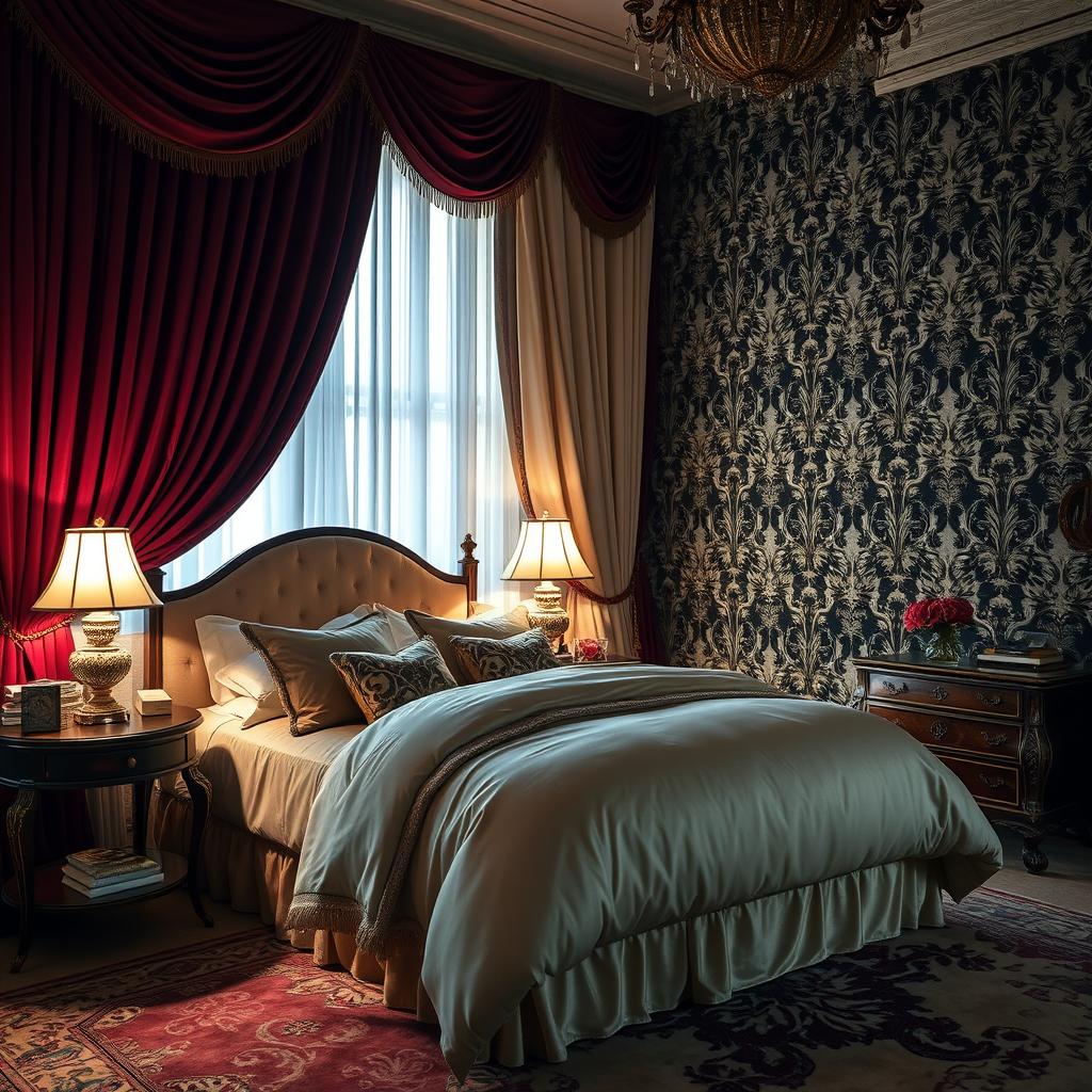 luxurious bedroom textures
