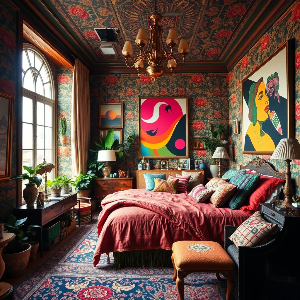 maximalist bedroom