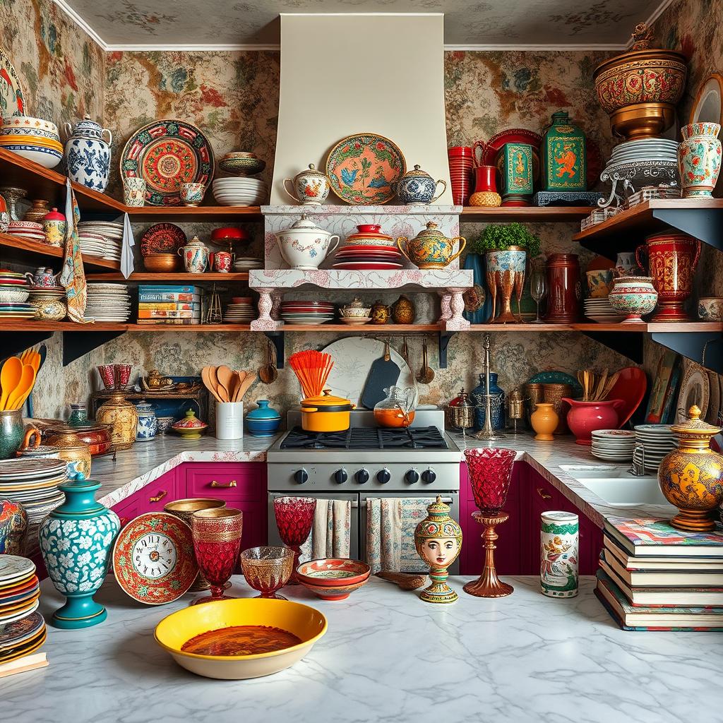 maximalist kitchen accessories