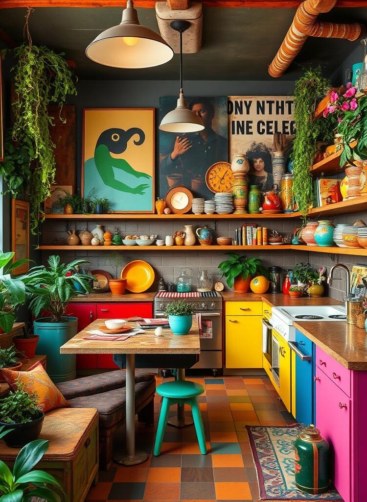 maximalist kitchen design