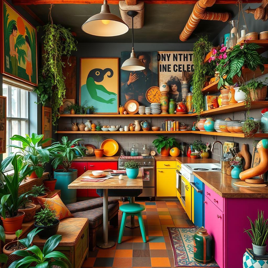 maximalist kitchen design