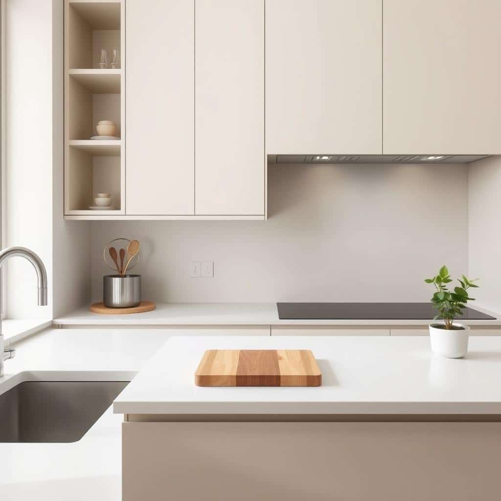 minimalist kitchen countertops