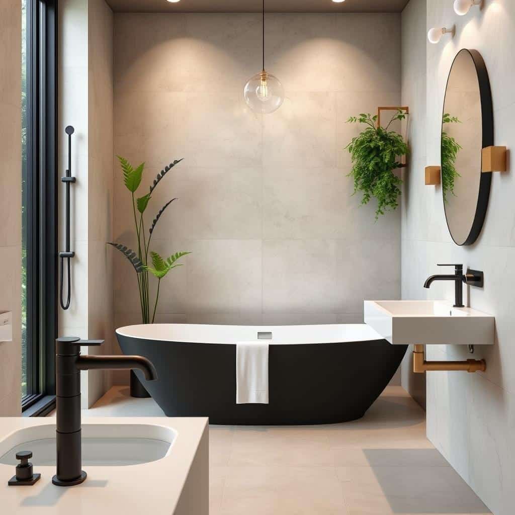 mixed metal bathroom fixtures