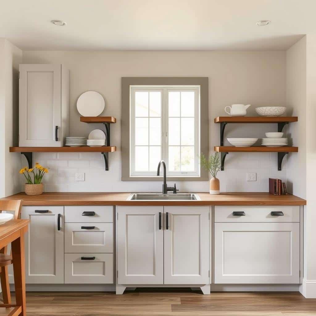 modern farmhouse cabinets