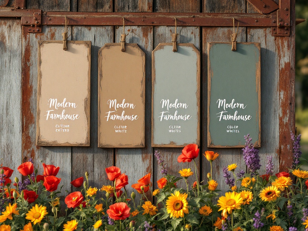 modern farmhouse exterior color palettes