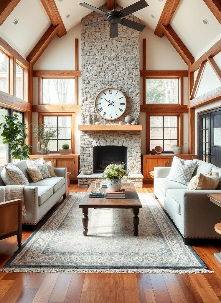 modern farmhouse living room