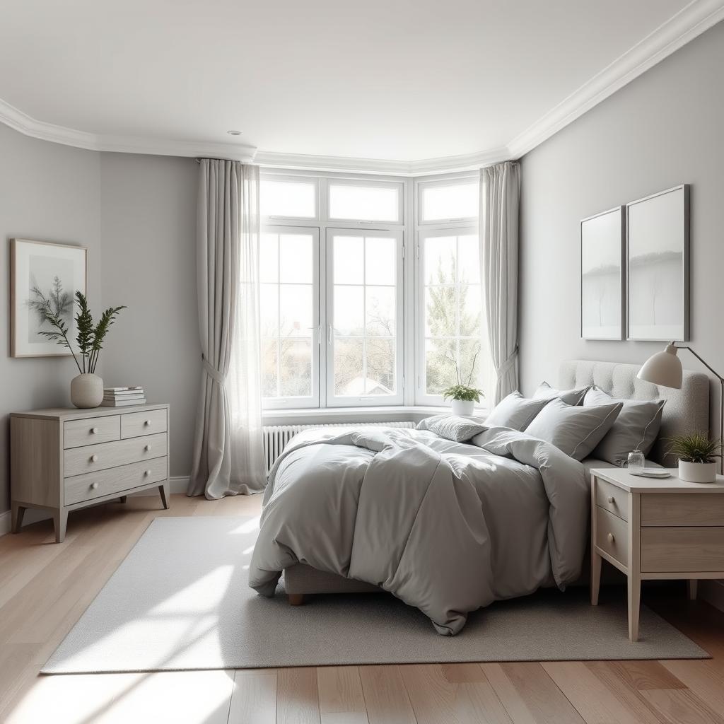 monochromatic bedroom design