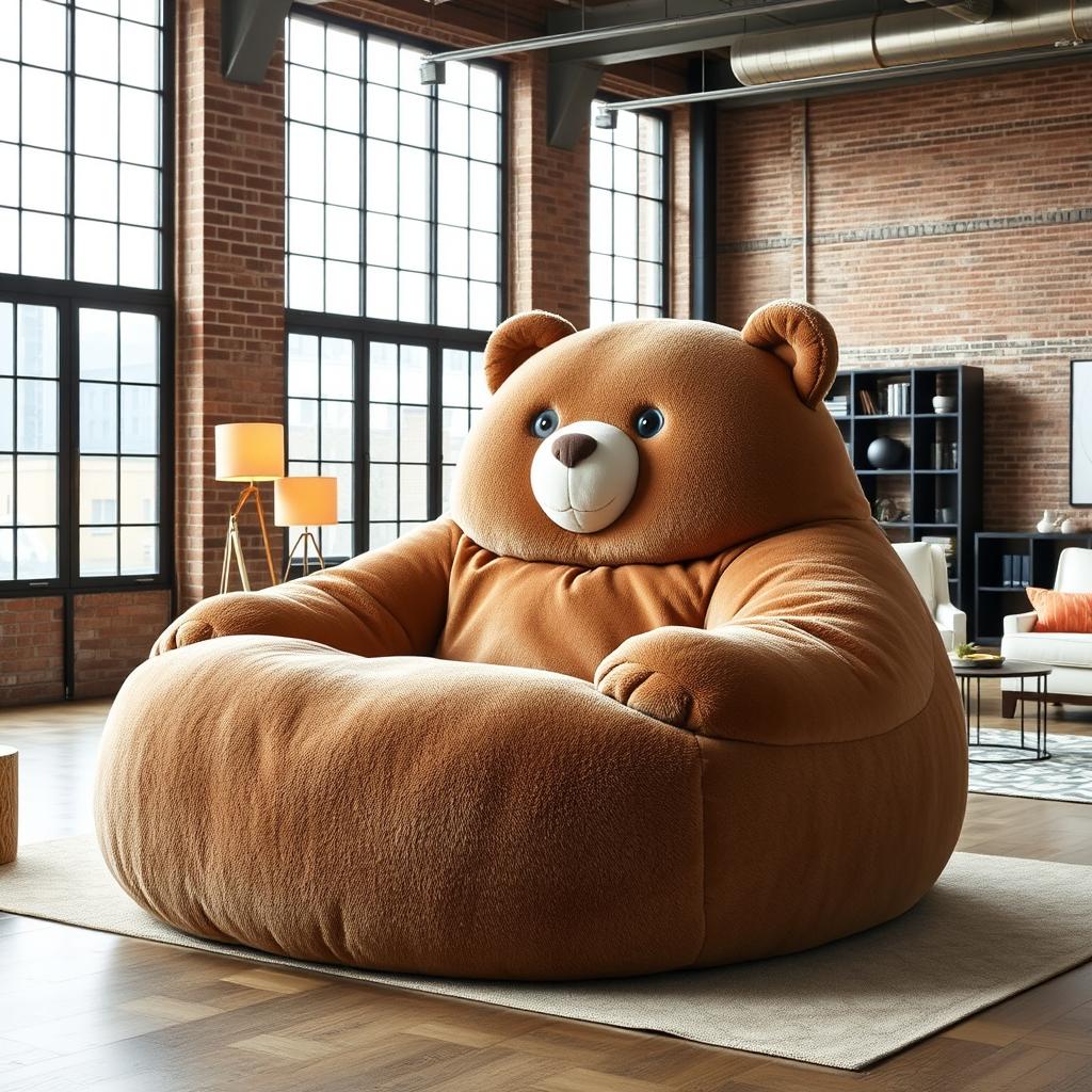 oversized bear lounger