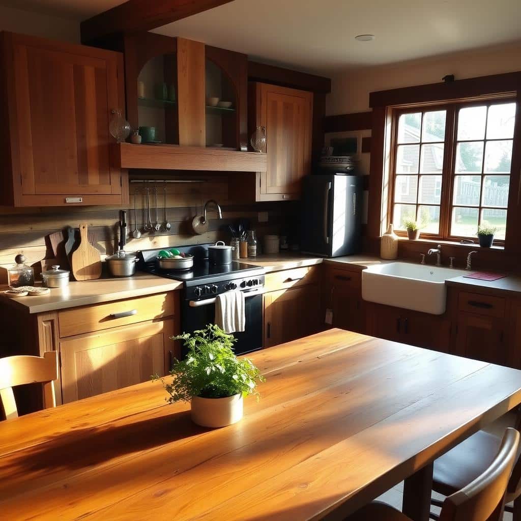 reclaimed wood kitchen