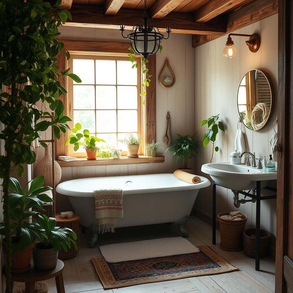 rustic bathroom