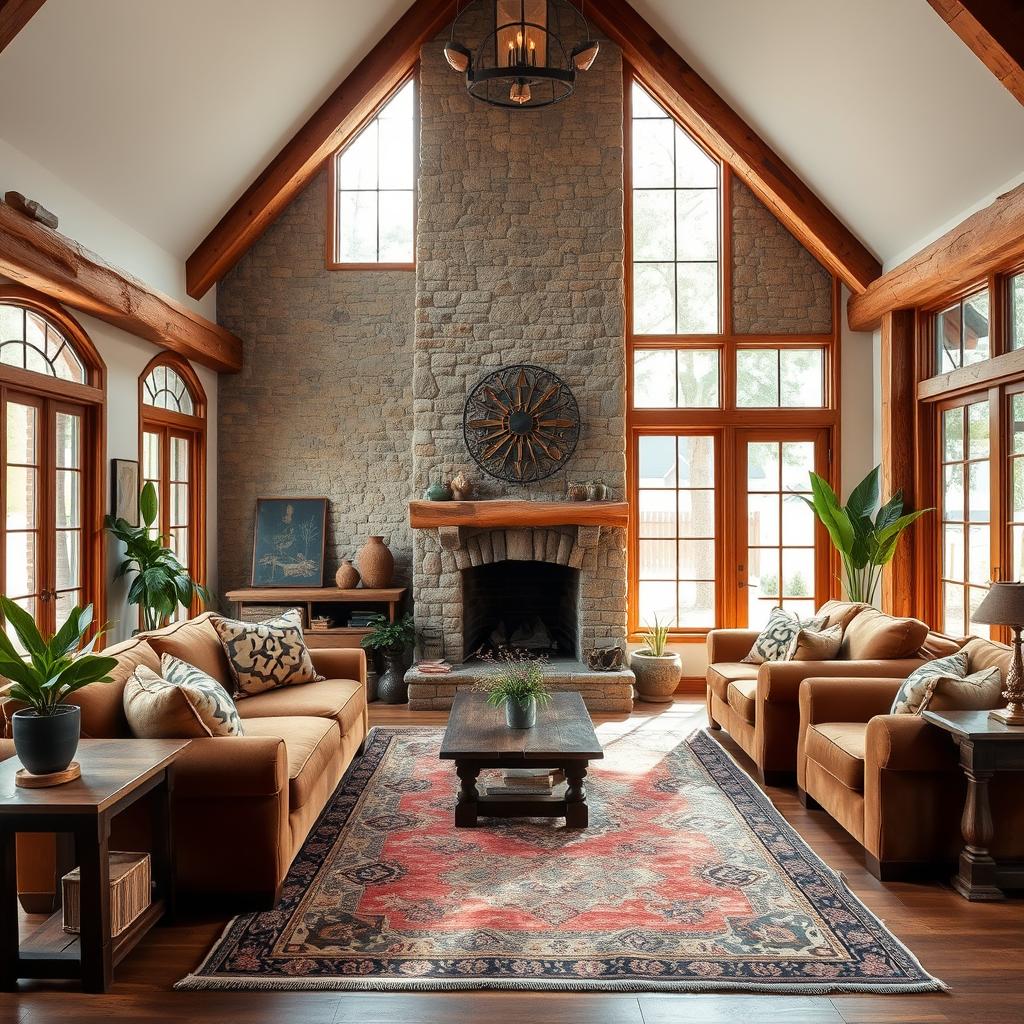 rustic living room design