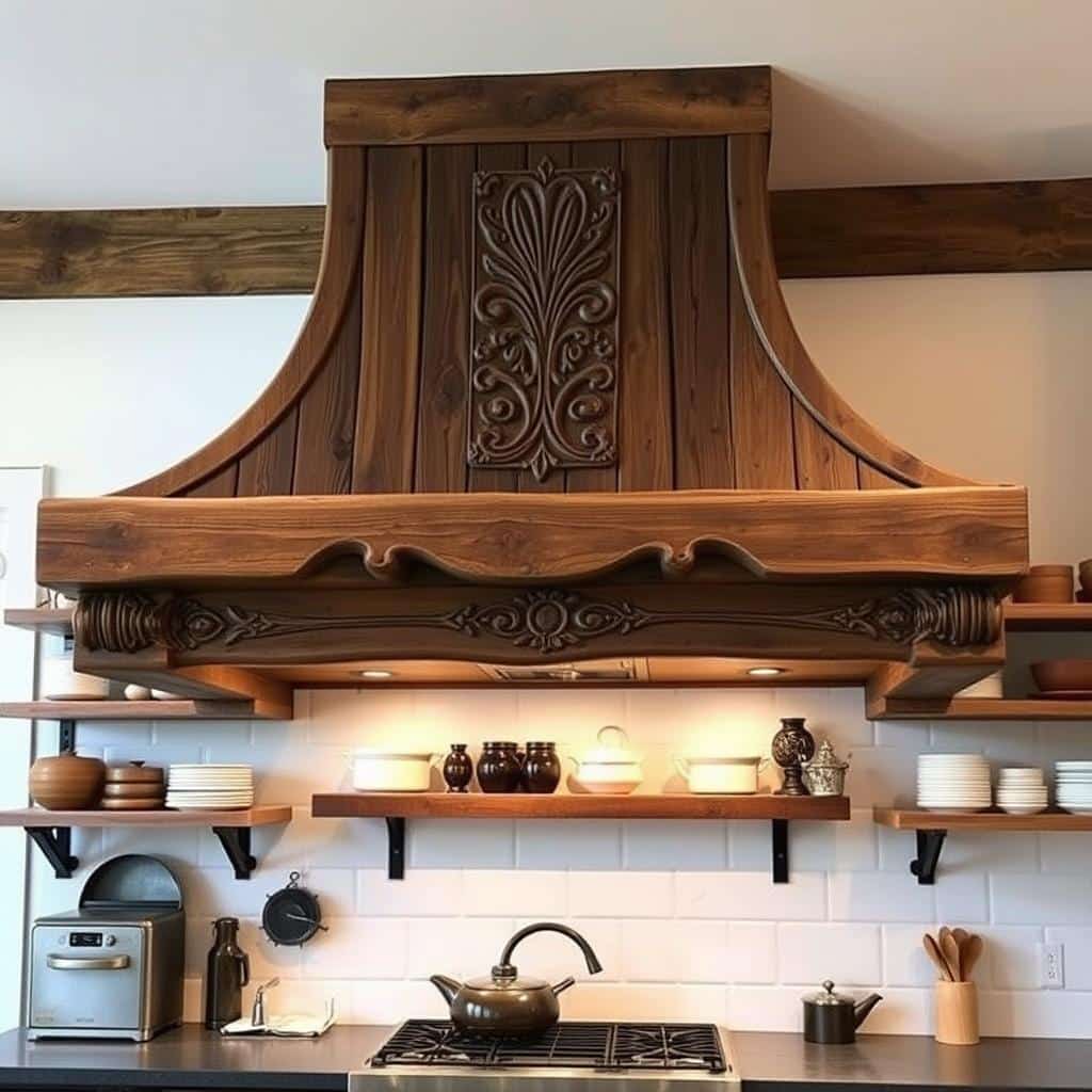 rustic range hood