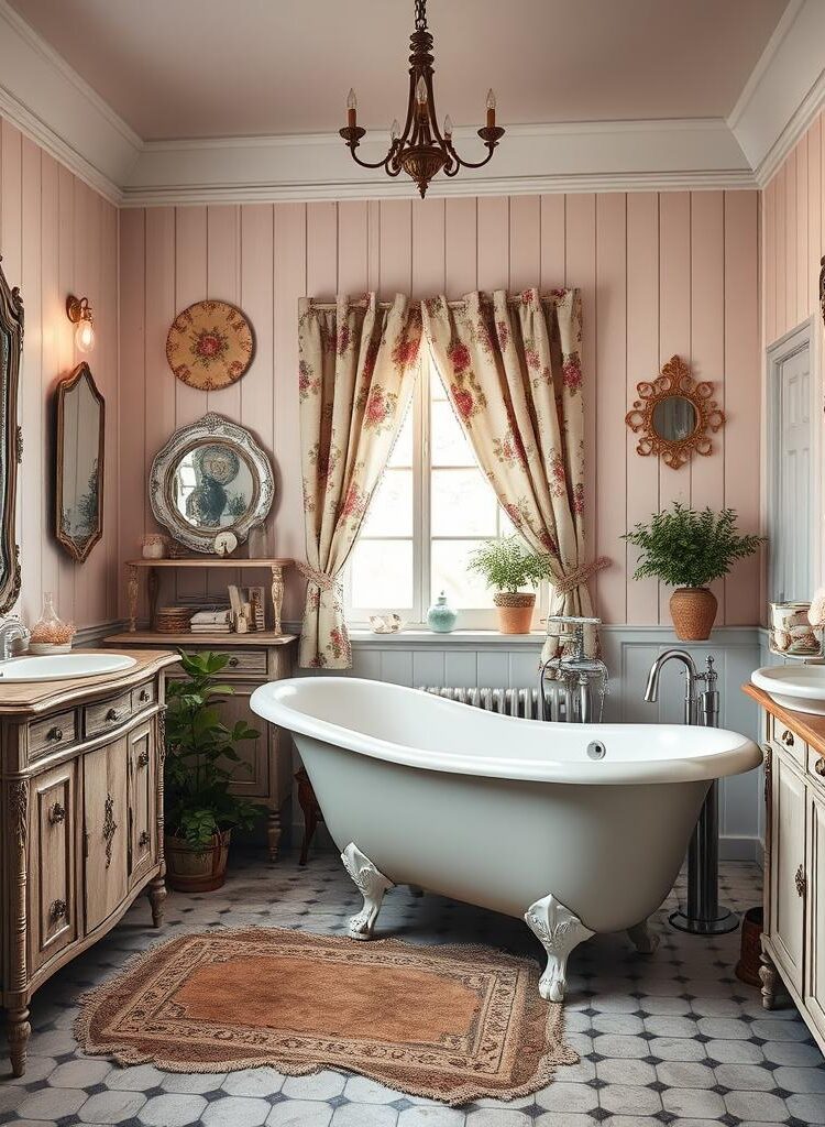 shabby chic bathroom