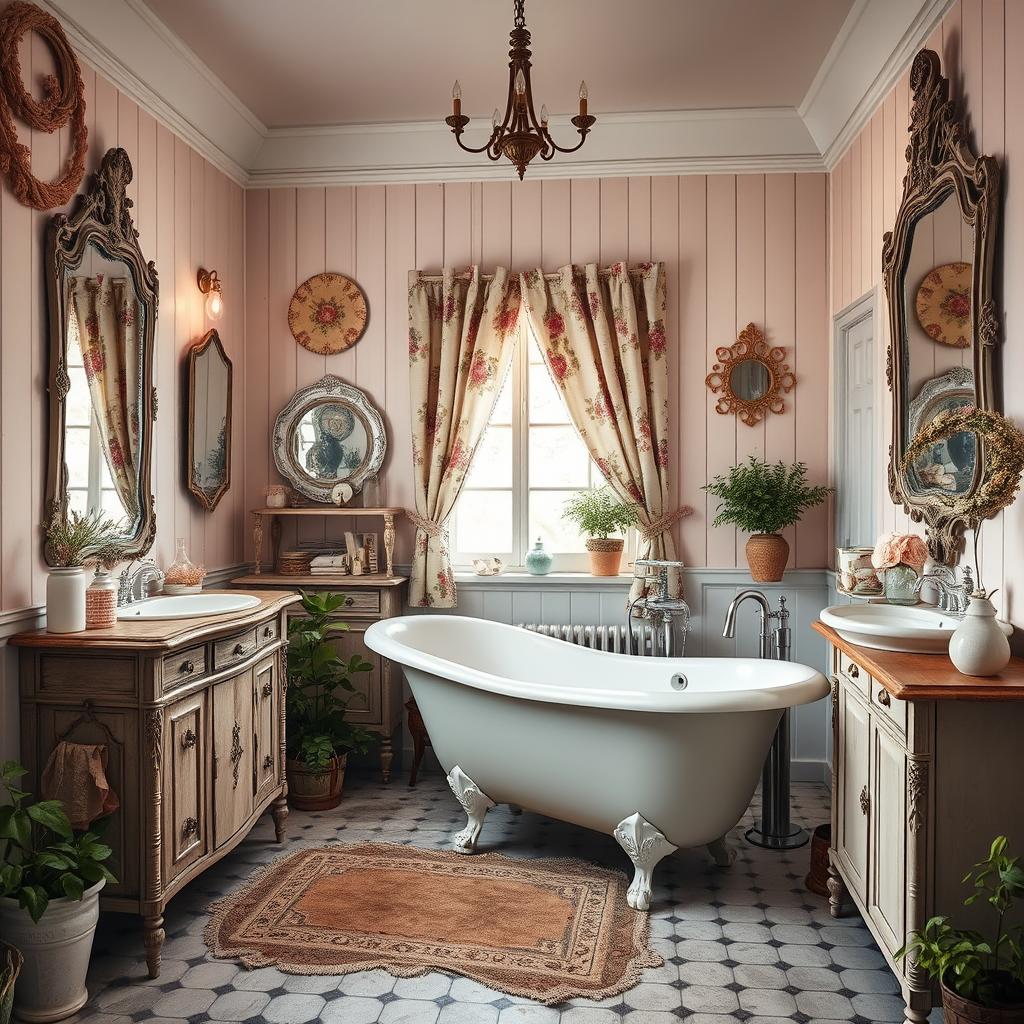 shabby chic bathroom