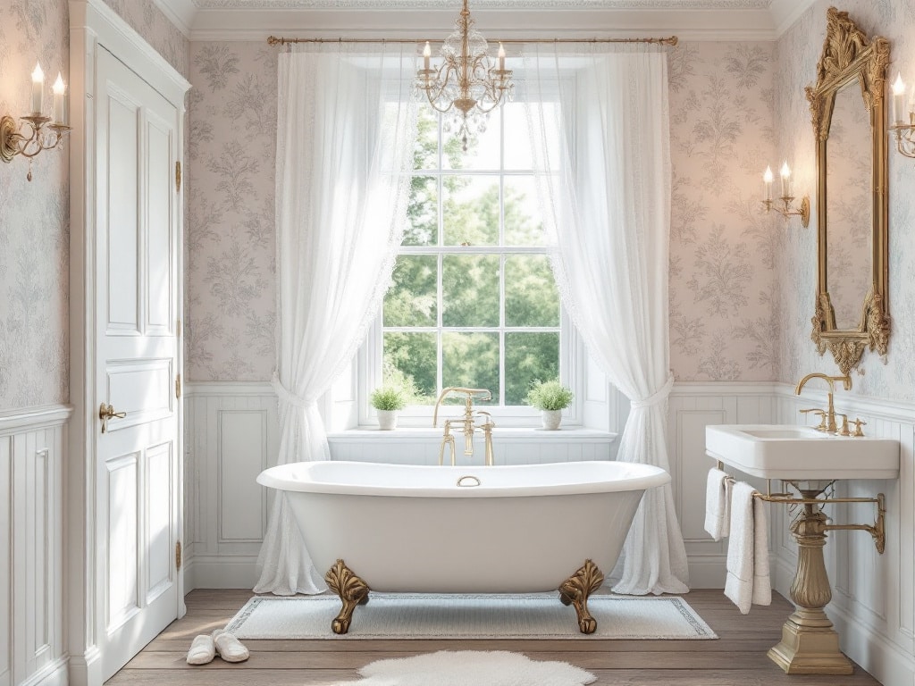 shabby chic bathroom