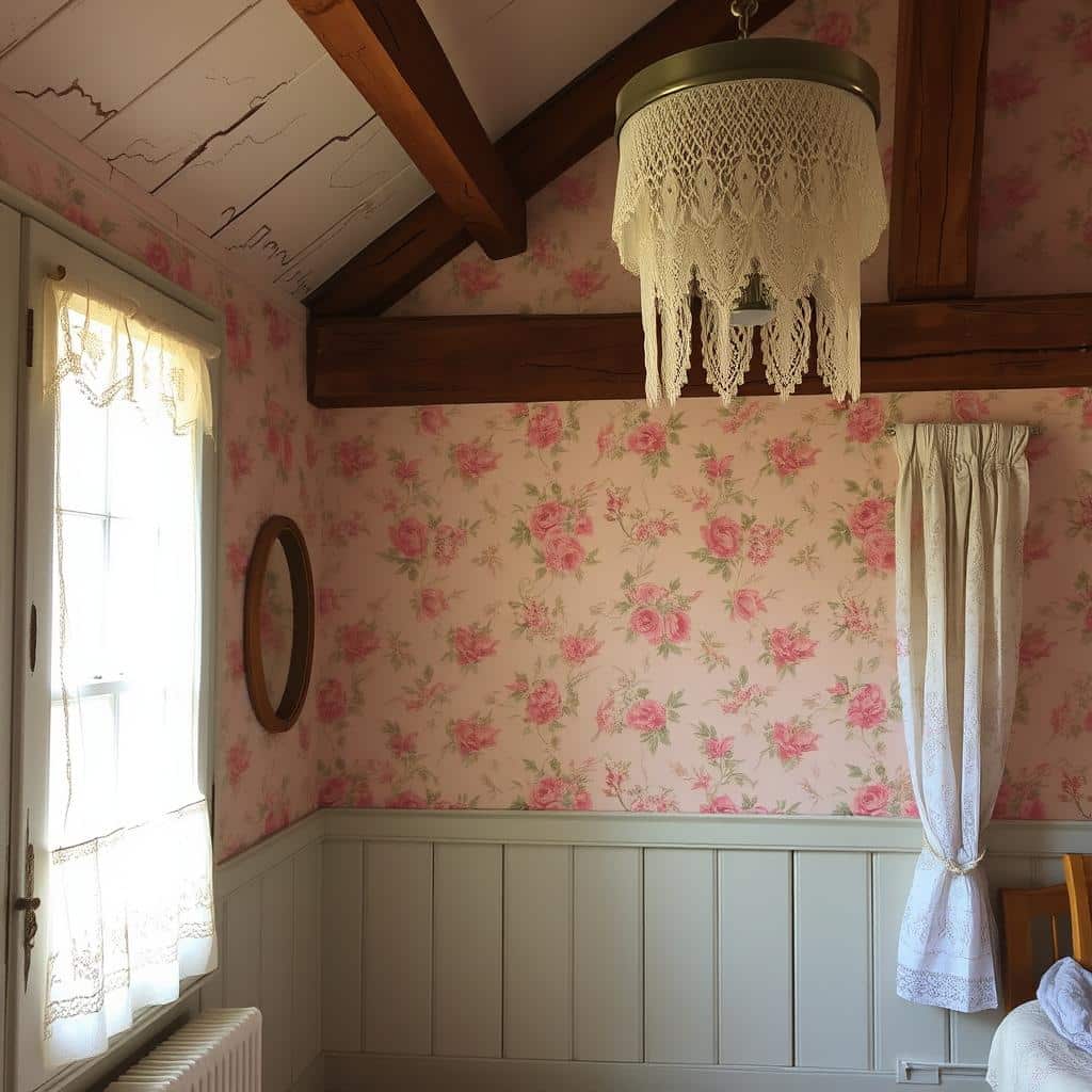 shabby chic interior walls