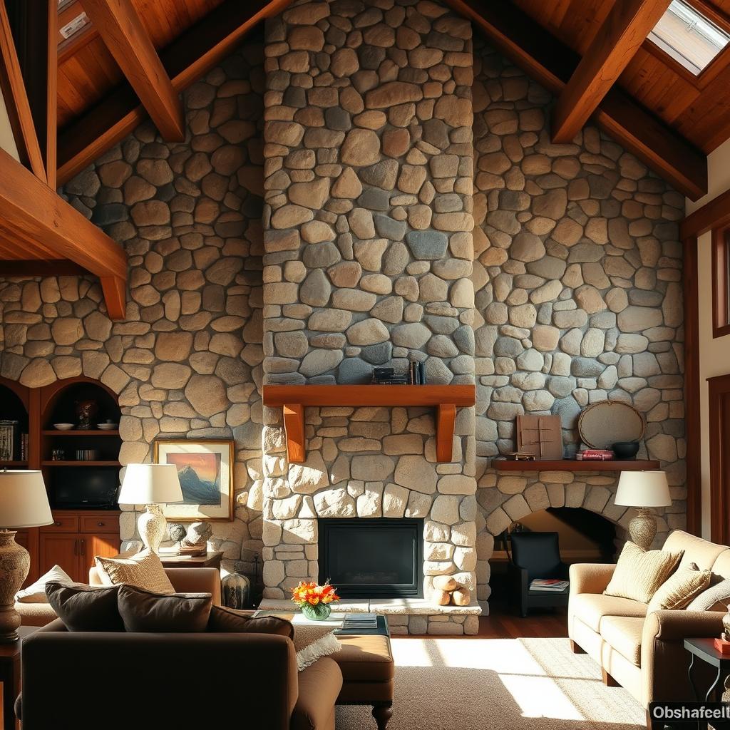 stone accent wall