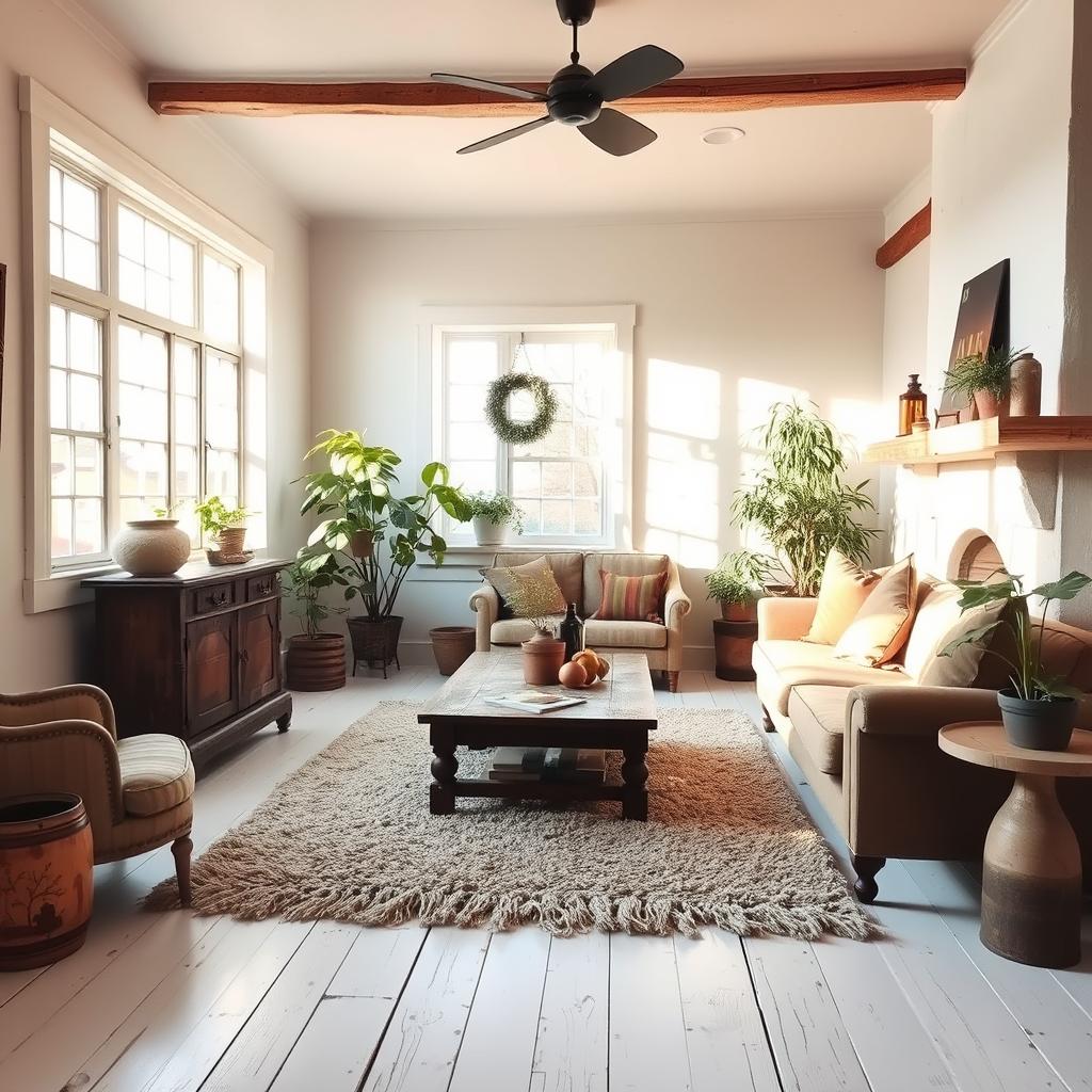 white painted floors